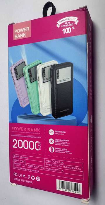 VIP-2 High performer 20000mAh power Bank 100% Guarnteed. Compatible with most of the 99% devices