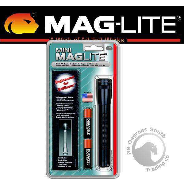 AA Incandescent Mini Maglite with Holster