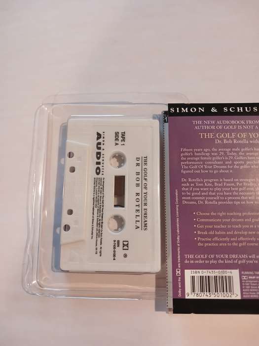 The Golf of Your Dreams by Dr. Bob Rotella with Bob Cullen, 1 x Audio Cassette