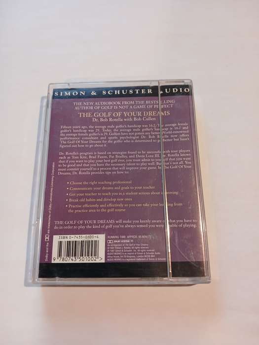 The Golf of Your Dreams by Dr. Bob Rotella with Bob Cullen, 1 x Audio Cassette