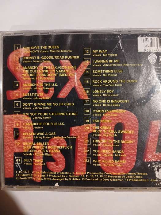 Sex Pistols, The Great Rock 'n' Roll Swindle CD, US