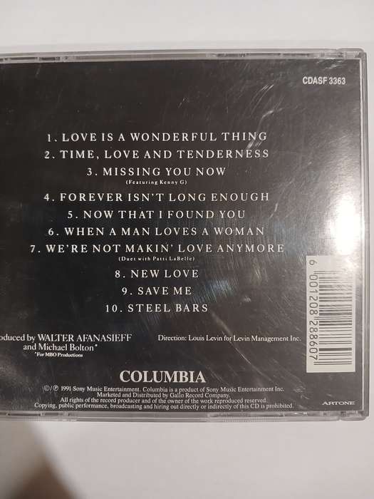 Michael Bolton, Time, Love & Tenderness CD