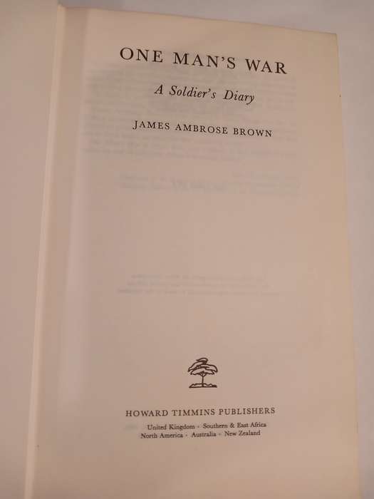 One Man's War by James Ambrose Brown