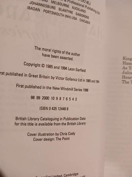 Six More Shakespeare Stories by Leon Garfield