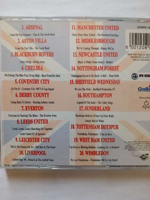 Come On, 20 British Football Anthems CD