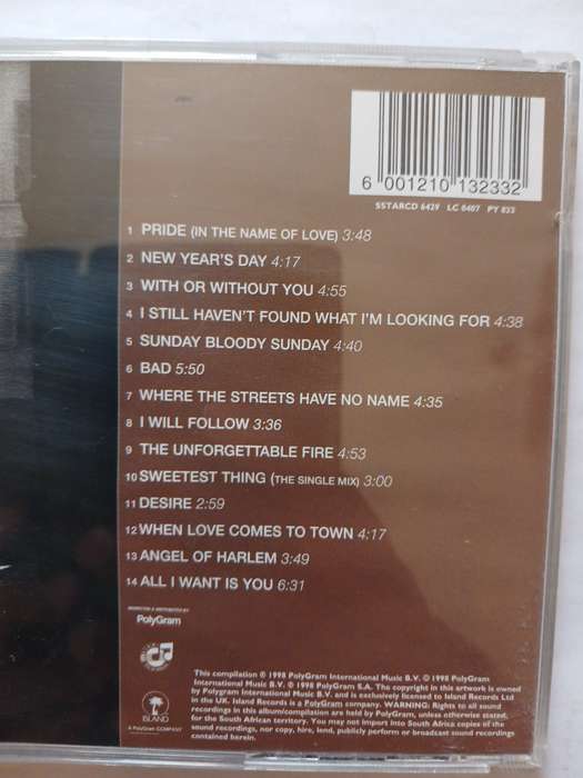 U2, The Best of 1980-1990 CD