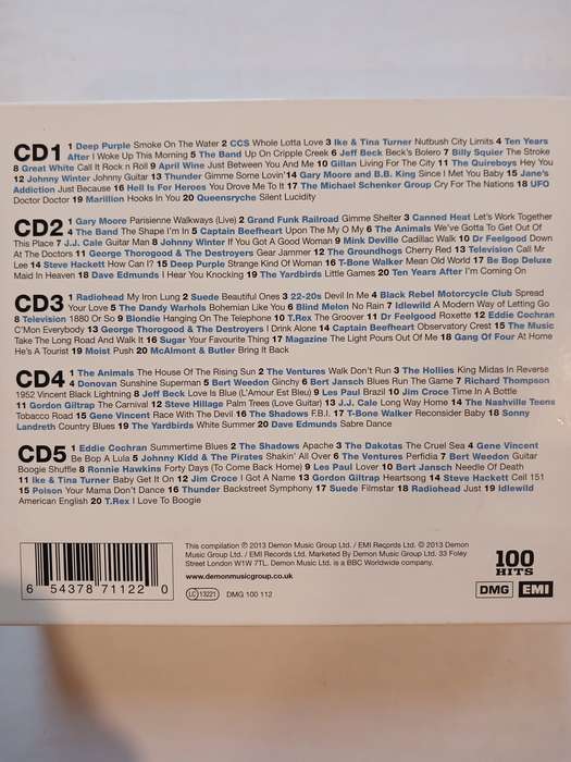 Guitar Heroes, 100 Great Guitar Classics, 5 x CD, UK