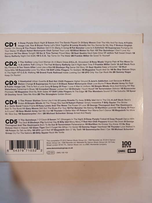 Rock Classics, 100 Rock Classics, 5 x CD, UK