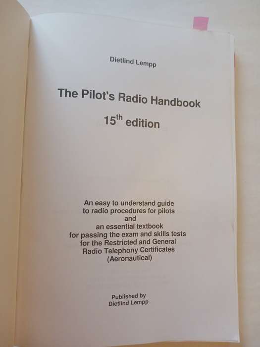 The Pilot's Radio Handbook by Dietlind Lempp, 15th Edition