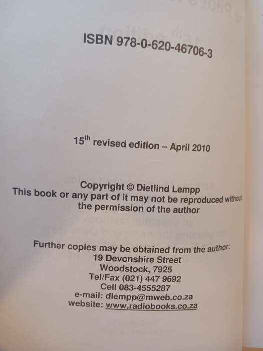 The Pilot's Radio Handbook by Dietlind Lempp, 15th Edition