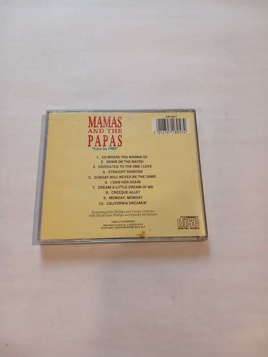 Mamas and the Papas, The Collection, Live in 1982 CD, Europe