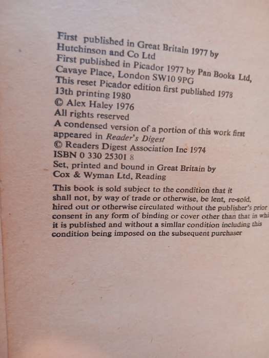 Roots by Alex Haley
