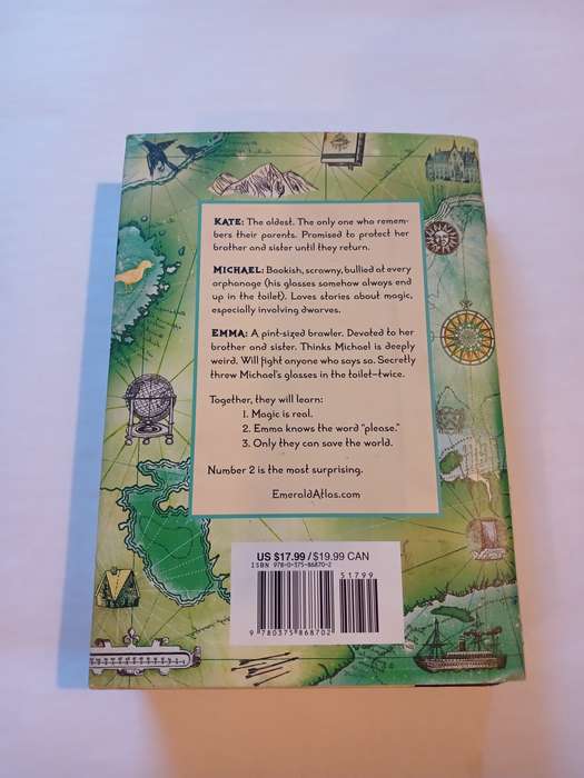 The Emerald Atlas by John Stephens, Hardcover, First Edition