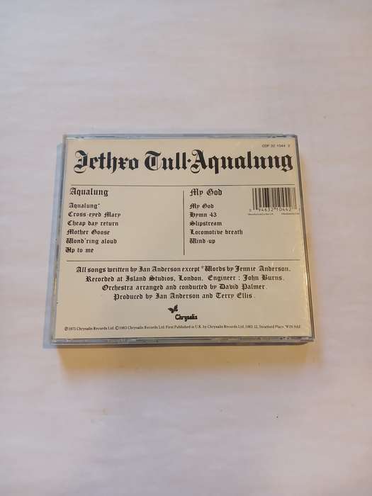 Jethro Tull, Aqualung CD, UK