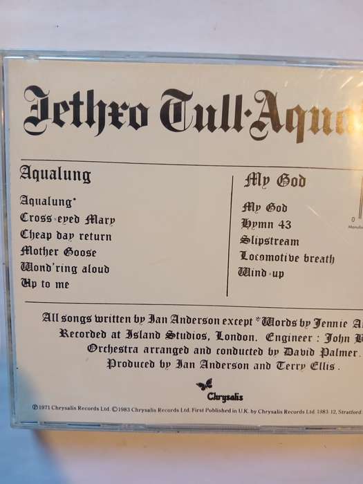 Jethro Tull, Aqualung CD, UK