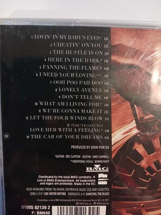 Taj Mahal, Phantom Blues CD, US
