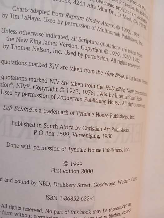 Are We Living in the End Times by Tim Lahaye & Jerry B. Jenkins