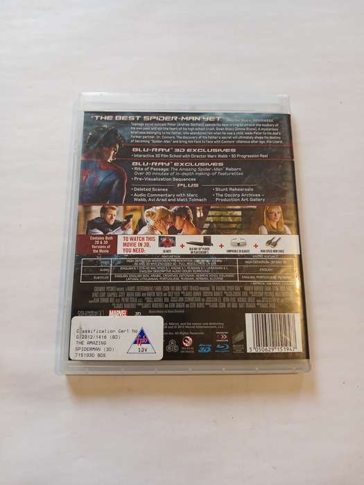 The Amazing Spiderman Blu-ray 3D