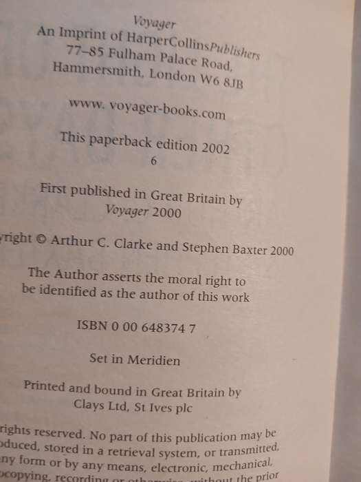 The Light of Other Days by Arthur C. Clarke & Stephen Baxter
