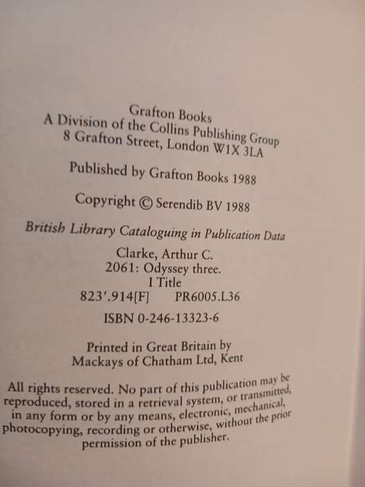 2061 Odyssey Three by Arthur C. Clarke