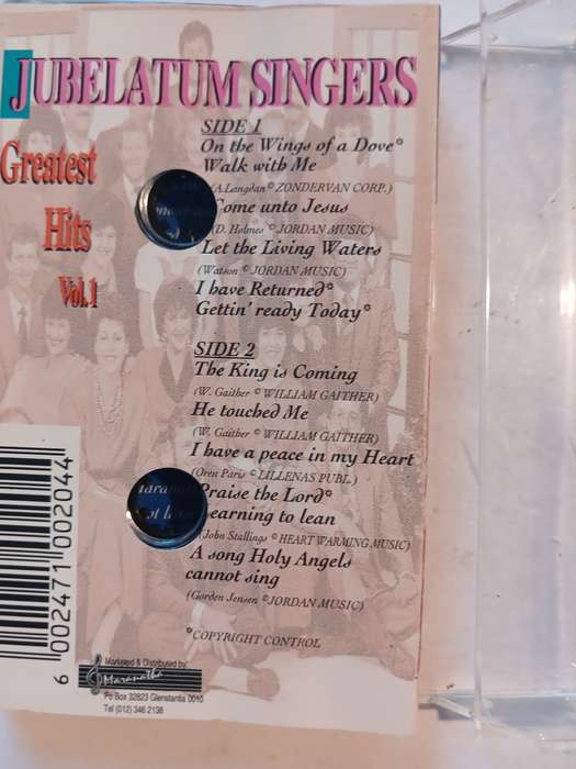 Jubelatum Singers Greatest Hits Vol. 1 Cassette
