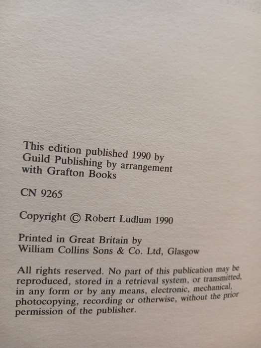 The Bourne Ultimatum by Robert Ludlum, First Edition