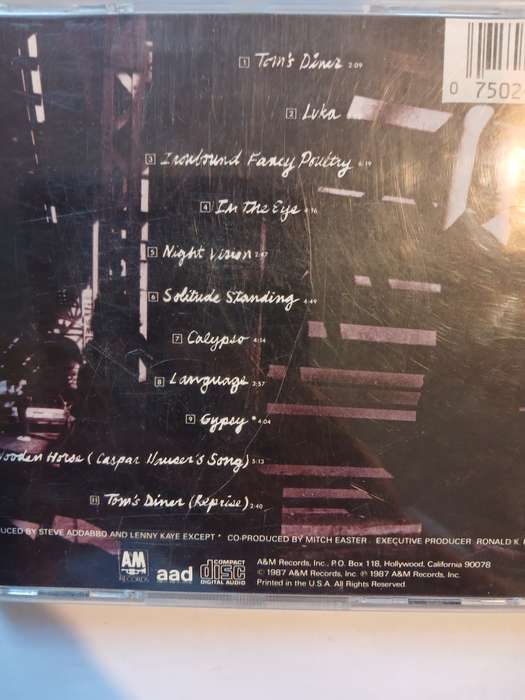 Suzanne Vega, Solitude Standing CD, US