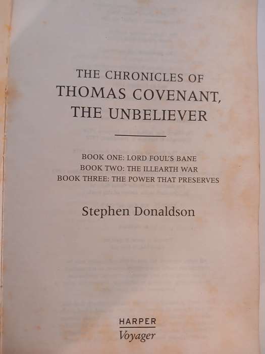 The Chronicles of Thomas Covenant, The Unbeliever, Trilogy by Stephen Donaldson