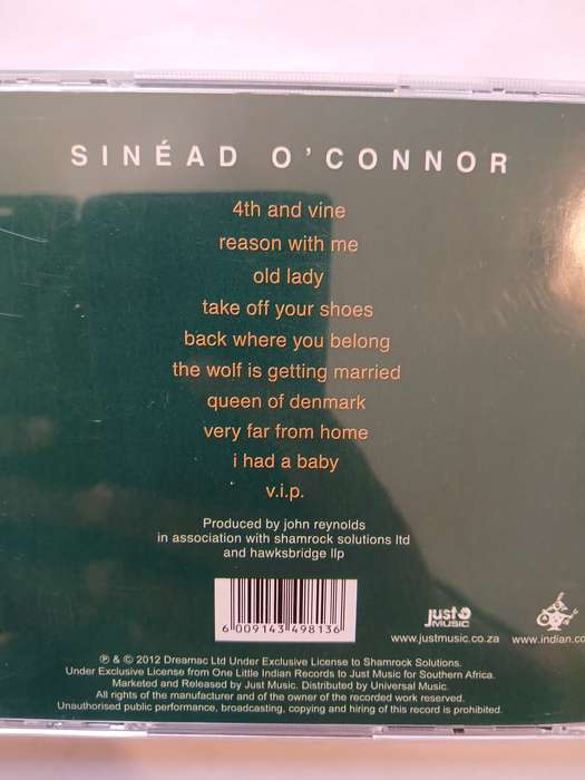 Sinead O'Connor, How About I Be Me and you be you CD
