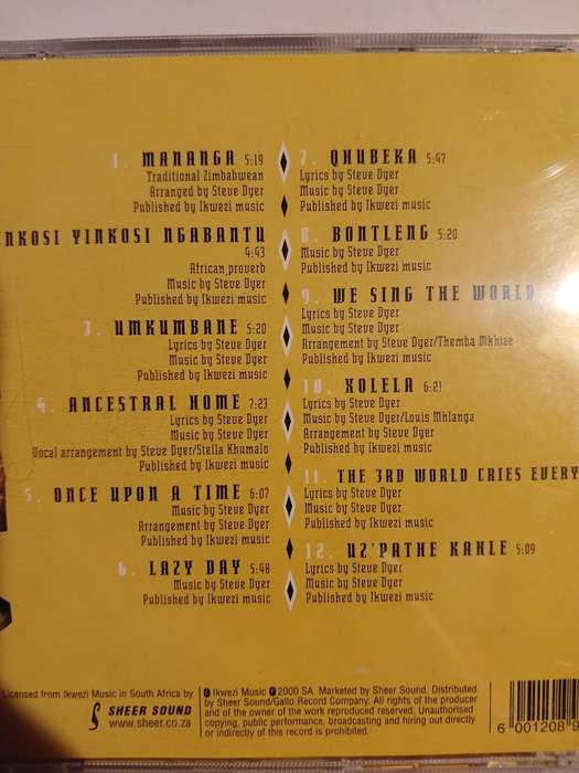 Steve Dyer, Down South in Africa CD