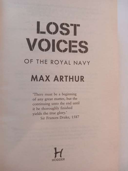 Lost Voices of the Royal Navy by Max Arthur