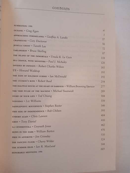 The Years Best Science Fiction, Sixteenth Annual Collection