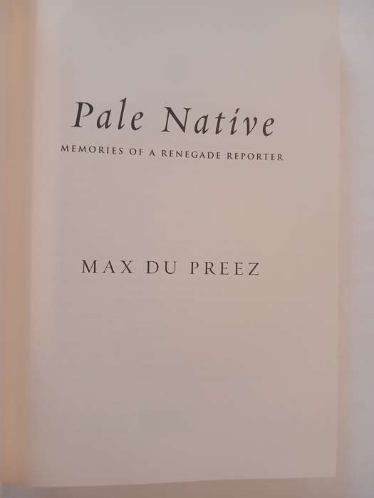 Pale Native by Max Du Preez