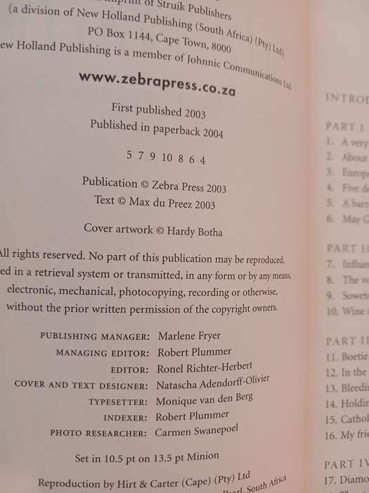 Pale Native by Max Du Preez