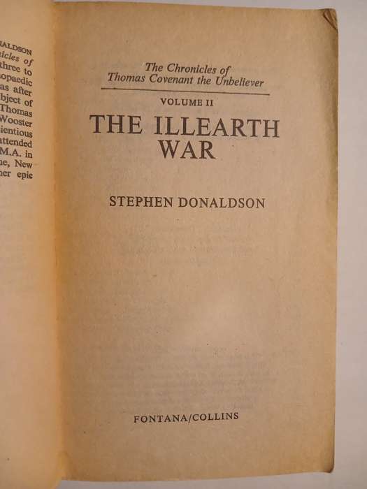 The Illearth War, Volume 2, The Chronicles of Thomas Covenant the Unbeliever by Stephen Donaldson