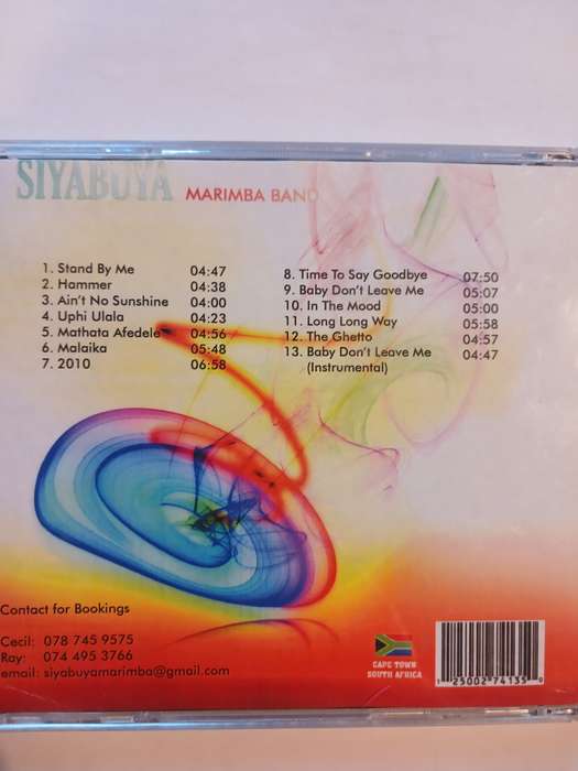 Siyabuya 2015, Marimba Band CD