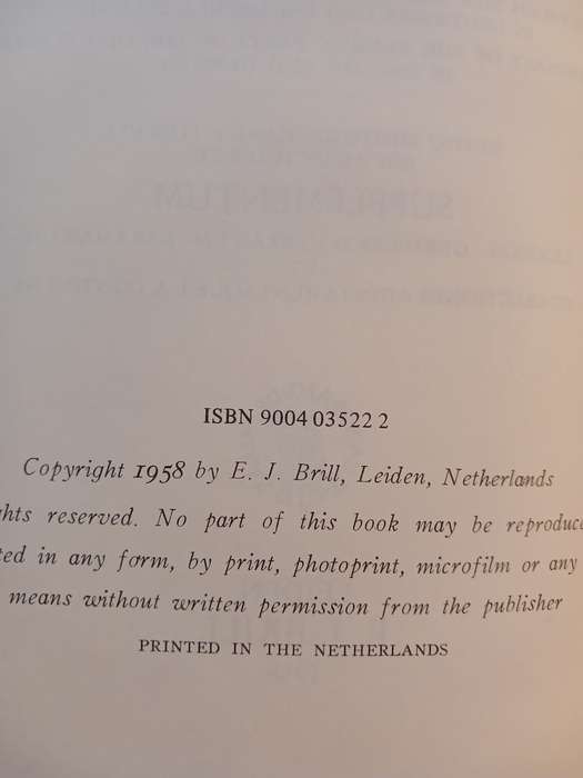 Lexicon In Veteris Testamenti Libros 1958