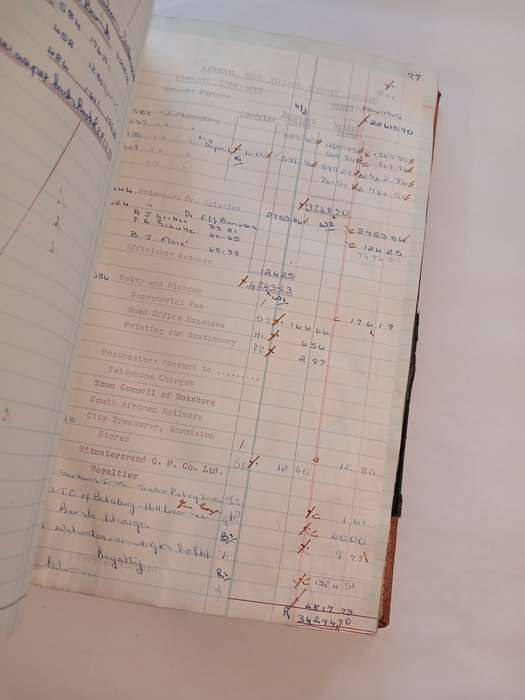 Balmoral Gold Mining Company Cash Book, 1964-1970