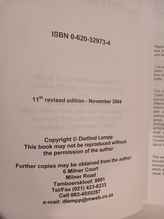 The Pilot's Radio Handbook Edition 11, Dietlind Lempp