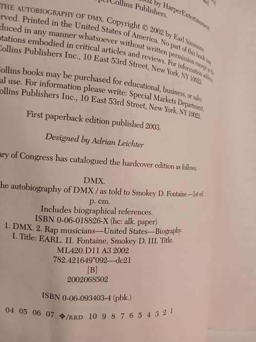 E.A.R.L. The Autobiography of DMX by Smokey D. Fontaine