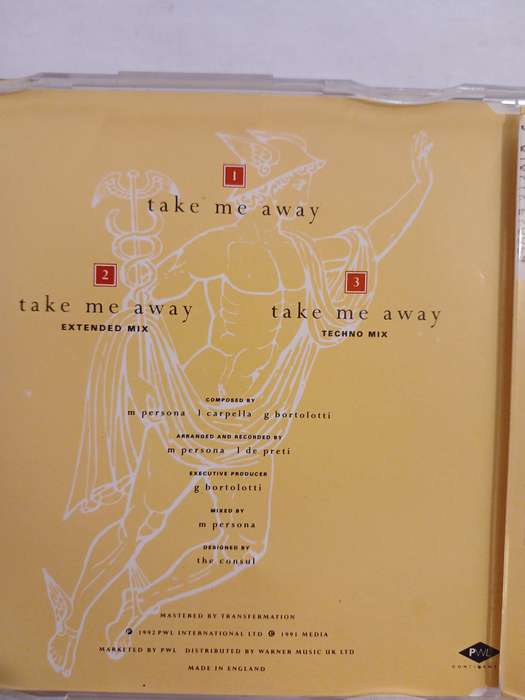 Cappella, Take me Away CD single, UK