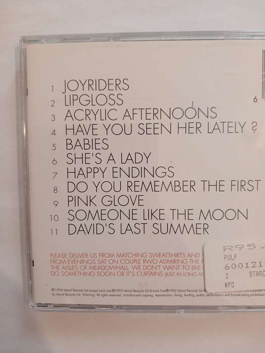 Pulp, His 'N Hers CD