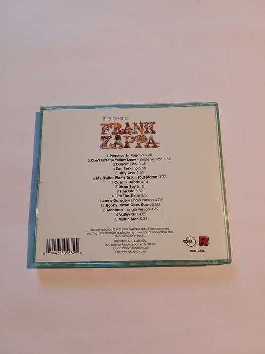Frank Zappa, The Best Of CD, Europe