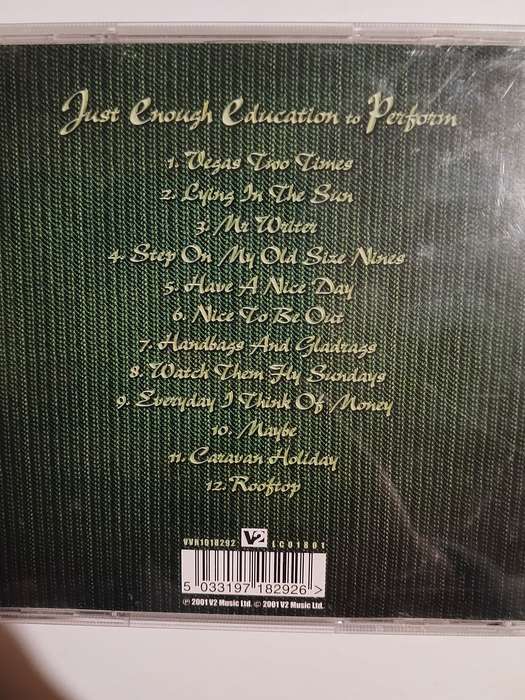 Stereophonics, Just Enough Education to Perform CD, UK