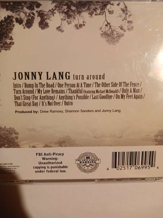 Jonny Lang, Turn Around CD, US