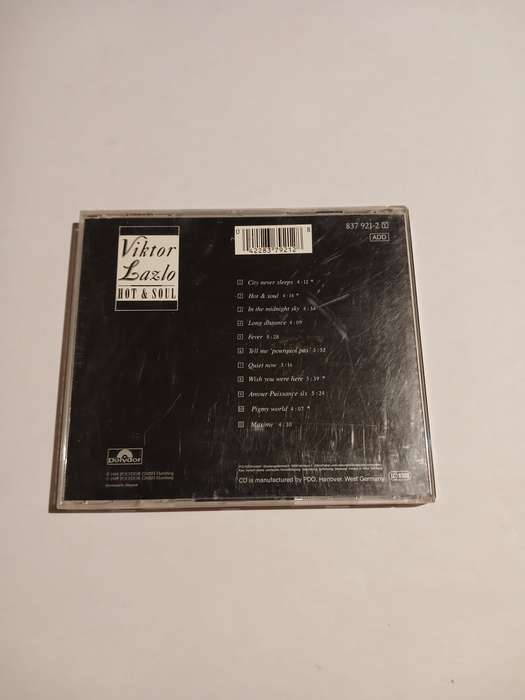 Viktor Lazlo, Hot & Soul CD, West Germany