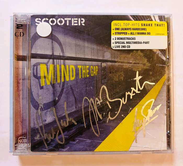 Scooter, Mind the Gap, 2 x CD, Enhanced, Signed
