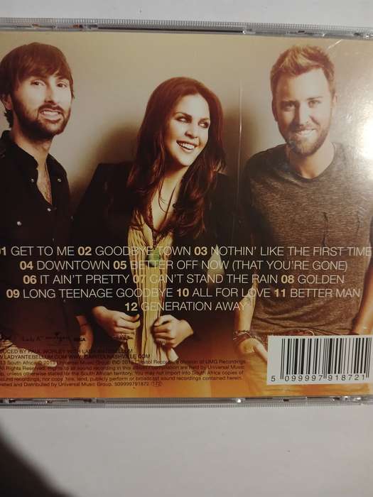 Lady Antebellum, Golden CD, EU