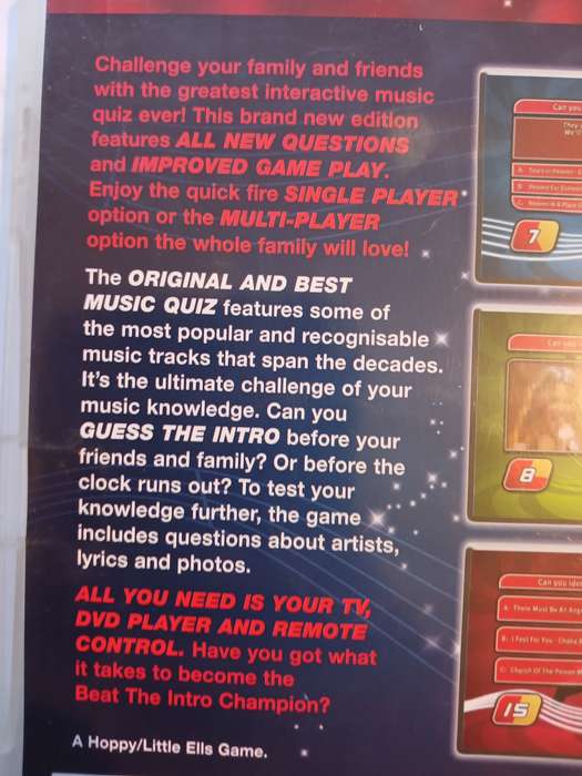 Beat the Intro, The Greatest Music Quiz Ever DVD