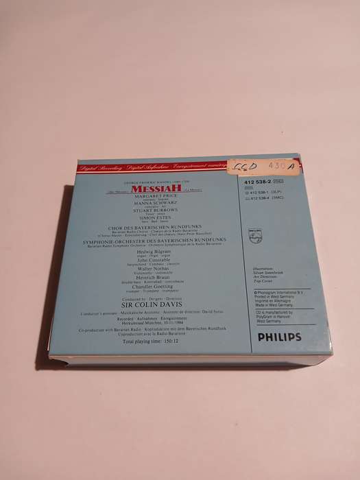 Philips Digital Classics, Messiah, 3 x CD, Germany